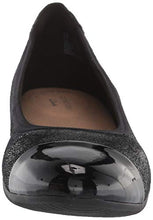 Load image into Gallery viewer, Clarks Women's Sara Orchid Ballet Flat, Black Leather Combi, 8.5
