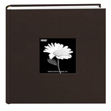 Load image into Gallery viewer, Fabric Frame Cover Photo Album 200 Pockets Hold 4x6 Photos, Chocolate Brown
