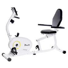 Load image into Gallery viewer, Recumbent Exercise Bike Stationary, Doufit EB-02 Indoor Magnetic Exercise Bicycle for Home Workout with 8 Resistance Levels and Adjustable Seat
