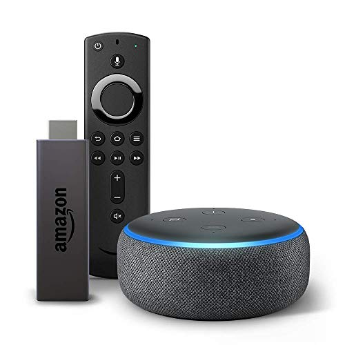 Fire TV Stick bundle with Echo Dot (3rd Gen - Charcoal)