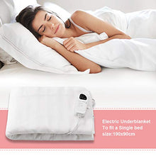 Load image into Gallery viewer, Giantex Smart Electric Heated Mattress Pad, Heating Bed Topper Blankets w/Low-Voltage, Five Modes Temper Control and Timer, Fast Heating, Detachable Connector, Warmer Bed Toppers
