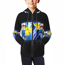 Load image into Gallery viewer, 3d Digital All Over Print Ash Zip Up Hoodie Casual Pullover Hooded Jacket Sweatshirts For Boys/Girls/Teenage 18-20 Years
