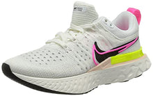 Load image into Gallery viewer, Nike React Infinity Run Flyknit 2 Womens Casual Running Shoe Ct2423-600 (9, White/Black/Sail/Pink Blast, Numeric_9)
