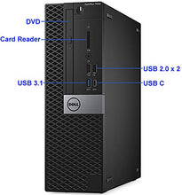 Load image into Gallery viewer, Dell Optiplex 7050 SFF Desktop PC, Intel Quad Core i7-6700 Upto 4.2GHz, 32GB DDR4, 1TB NVMe SSD, DisplayPort, HDMI, AC WiFi USB, Windows 11 Pro (Renewed)
