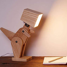 Load image into Gallery viewer, HROOME Kids Table Lamp - Wooden Dog and Dinosaur Desk Lamp
