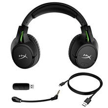 Load image into Gallery viewer, HyperX CloudX Flight – Wireless Gaming Headset, Official Xbox Licensed for Xbox One, Game and Chat Mixer, Memory Foam Ear Cushions, Detachable Noise-Cancellation Microphone
