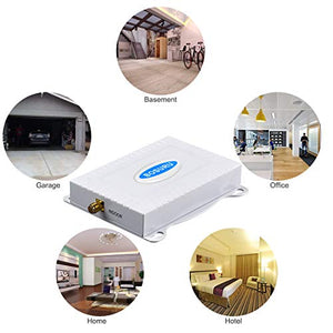 AT&T Cell Phone Signal Booster 4G LTE Band12 /17 700Mhz US Cellular T-Mobile ATT Cell Signal Booster Boost Data+Voice Mobile Signal Booster AT&T Cell Phone Signal Amplifier with Antenna Kit for Home
