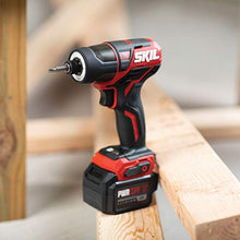Load image into Gallery viewer, SKIL 2-Tool Drill Combo Kit: Pwrcore 12 Brushless 12V 1/2" Cordless Drill Driver &amp; Brushless 1/4" Hex Cordless Impact Driver, Includes 2.0Ah Lithium Battery &amp; Pwrjump Charger - CB742901
