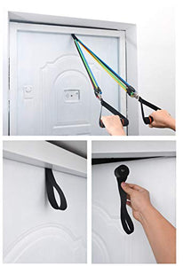 Resistance Bands for Men Workout Bands Fitness Exercise Work Out Tube Bands with Handle Weight Training Door Resistance Bands System
