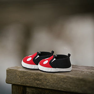 Disney Mickey Mouse Red and Black Infant Shoes (Red and Black, 12_Months)