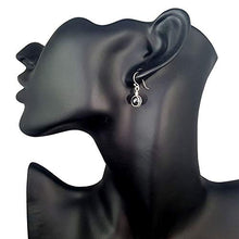 Load image into Gallery viewer, Hematite Gemstone Minimal Drop Earrings - 925 Sterling Silver
