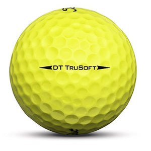 Titleist DT TruSoft Golf Balls, Yellow (One Dozen)