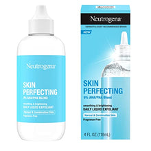 Load image into Gallery viewer, Neutrogena Skin Perfecting Daily Liquid Facial Exfoliant with 9% AHA/PHA Blend for Normal &amp; Combination Skin, Smoothing &amp; Brightening Leave-On Exfoliator, Oil- &amp; Fragrance-Free, 4 fl. oz
