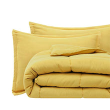 Load image into Gallery viewer, VEEYOO Comforter Set King Size - All Season Soft Quilted Down Alternative Duvet Insert with Corner Tabs - Plush Microfiber Fill - Warmth Hypoallergenic Bed Comforter Set 3 Pieces, Yellow
