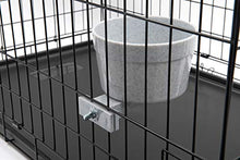 Load image into Gallery viewer, Lixit Quick Lock Removable Dog Kennel Bowls for Wire and Soft Sided Crates (40oz Wire Crate, Granite)
