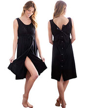 Load image into Gallery viewer, 3 in 1 Labor / Delivery / Nursing Gown Baby Be Mine Maternity (S/M , Black)
