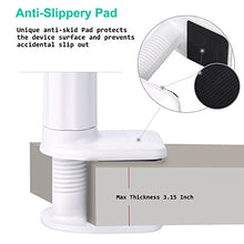 Load image into Gallery viewer, Cell Phone Clip on Stand Holder - with Grip Flexible Long Arm Gooseneck Bracket Mount Clamp for iPhone X/8/7/6/6s Plus Samsung S8/S7, Used for Bed, Desktop (White)
