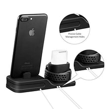 Load image into Gallery viewer, ACHICOO 3 in 1 Charging Dock Holder for i-Phone X 8 7 Silicone Charging Stand Dock Station for A-pple Watch Air-Pods Electronic Phone Computer Products for Travel/Work
