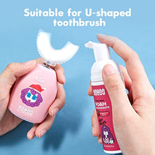 Load image into Gallery viewer, NOHOO Kids Foam Toothpaste with Fruit Flavor, Fluoride Free Natural Formul, Foam Toothpaste for Electric Toothbrush (Strawberry+Orange+Peach+Cantaloupe)
