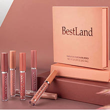 Load image into Gallery viewer, 6Pcs Matte Liquid Lipstick Makeup Set, Matte liquid Long-Lasting Wear Non-Stick Cup Not Fade Waterproof Lip Gloss (Set A)
