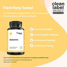 Load image into Gallery viewer, Berberine 1500mg HCl Supplement | 97% Standardized Purity | Support for Metabolic Profiles, Insulin Sensitivity, Hormonal Balance, &amp; PCOS | Berberine 500mg Per Capsule | 90 Vegetarian Capsules
