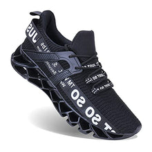 Load image into Gallery viewer, UMYOGO Mens Athletic Walking Blade Running Tennis Shoes Fashion Sneakers (10 M US, 1-Black)
