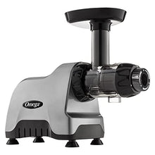 Load image into Gallery viewer, Omega Compact Slow Speed Multi-Purpose Nutrition System Juicer with Quiet Motor Creates Continuous Fresh Healthy Fruit and Vegetable Juice at 80 RPM, 200-Watt, Silver
