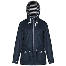Load image into Gallery viewer, Womens Plus Size Raincoat Rain Jacket Water-Resistant Hooded Quick Dry Athletic Windbreaker Zipper Hoodie Coat Jacket Memela Navy
