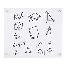 Load image into Gallery viewer, Glass Dry Erase Board, 24 x 18 Inches Magnetic Glass Board with Pen Tray, Ultra White

