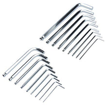 Load image into Gallery viewer, Allen Wrench Set (36 Pack - Metric &amp; SAE Wrenches) Hex Key with Ball End &amp; Short Arm
