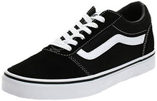 Load image into Gallery viewer, Vans Men's Low-Top Sneakers, Black Suede Canvas Black White C24, 9 UK
