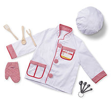 Load image into Gallery viewer, Melissa &amp; Doug Chef Role Play Costume Dress -Up Set With Realistic Accessories Frustration-Free Packaging
