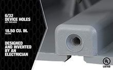Load image into Gallery viewer, Southwire Madison Electric Products MSB1G One Gang Device Box with Depth Adjustable, Heavy Duty 42lb, Gray
