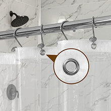 Load image into Gallery viewer, Barossa Design Plastic Shower Liner Clear - Premium PEVA Shower Curtain Liner with Rustproof Grommets and 3 Magnets, Waterproof Cute Lightweight Standard Size Shower Curtains for Bathroom - Clear
