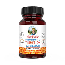 Load image into Gallery viewer, Probiotic Turmeric + Extra GI - Support 62 Billion CFU - by MaryRuth's - Organic Ingredients Turmeric Complex with Probiotics - Turmeric Curcumin Capsules for Digestion - Plant-Based Vegan - 60 ct
