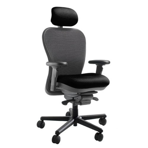 Mesh Back CXO Heavy Duty Big and Tall Office Chair Fabric: Mystic Black, Headrest: Included