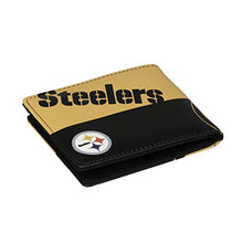 Load image into Gallery viewer, Littlearth Unisex-Adult NFL Pittsburgh Steelers Bi-fold Wallet, Team Color, 4” x 5" x 1”
