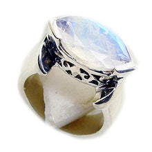 Load image into Gallery viewer, 55Carat Natural Rainbow Moonstone Ring for Men 925 Silver Birthstone Handmade US 4,5,6,7,8,9,10,11,12
