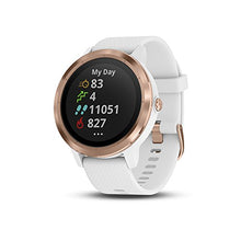 Load image into Gallery viewer, Garmin 010-01769-09 vívoactive 3, GPS Smartwatch with Contactless Payments and Built-in Sports Apps, White/Rose Gold
