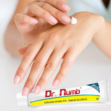 Load image into Gallery viewer, Dr. Numb 4% Lidocaine Topical Anesthetic Numbing Cream for Pain Relief, Maximum Strength with Vitamin E for Real Time Relieves of Local Discomfort, Itching, Pain, Soreness or Burning - 30g

