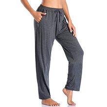 Load image into Gallery viewer, ASIMOON Women's Yoga Pants Soft Comfy Stretch Loose Straight Casual Athletic Pants Running Workout Lounge Pants with Pockets Dark Grey
