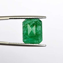 Load image into Gallery viewer, Faceted Green Emerald Loose Gemstone - 6.15 Carat EGL Certified Green Emerald Gemstone for Jewelry AO-100
