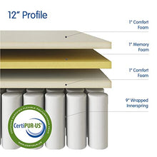 Load image into Gallery viewer, Vibe Quilted Gel Memory Foam and Innerspring Hybrid Pillow Top 12-Inch Mattress | CertiPUR-US Certified | Bed-in-a-Box Queen
