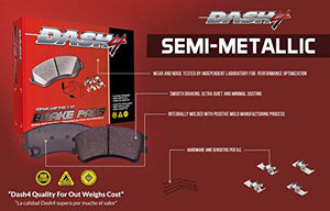 Dash 4 MD866 Premium Brake Pad, Semi-Metallic