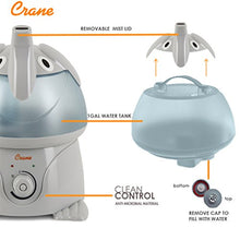 Load image into Gallery viewer, Crane Adorables Ultrasonic Cool Mist Humidifier, Filter Free, 1 Gallon, 24 Hour Run Time, Whisper Quite, for Home Bedroom Baby Nursery and Office, Elephant
