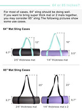 Load image into Gallery viewer, Tumaz Yoga Mat Strap, 2-in-1 Adjustable Sling - Mat Carrier &amp; Stretching Strap (15+ Colors, 2 Sizes Options) with Extra Thick, Durable and Comfy Delicate Texture [Mat NOT Included]
