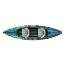 Load image into Gallery viewer, Intex Challenger K2 Kayak, 2-Person Inflatable Kayak Set with Aluminum Oars and High Output Air-Pump, Grey/Blue (68306NP)
