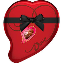 Load image into Gallery viewer, DOVE Extra Large Valentine's Assorted Chocolate Candy Heart Gift Box 14.9-Ounce 40-Piece Tin
