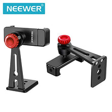Load image into Gallery viewer, Neewer Metal Cellphone Holder Clip Desktop Tripod Mount Adapter for iPhone X 8 8plus 7 7plus，Samsung S9 S8，Huawei P9 Smartphone within 2.2-3.5 inches Width，Mount Tripod Ball Head Light Stand Slider
