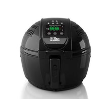 Load image into Gallery viewer, Elite Platinum EAF-1506D Electric Digital Hot Air Fryer Oil-Less Healthy Cooker Timer &amp; Temperature Controls, 26 Recipe Cookbook, 3.5 Quart, Black
